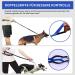 Premium Adjustable Dog Leash - Dual Grip Reflective Walking & Jogging Line with Feces Bag Dispenser for Large Dogs - Shock-Damping Design in Black/Blue - Buy Online on SooperMarket.com