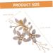 Didiseaon Bride Wedding Hairpin Rose Hair Clip Bride Accessories Flower Clip Bridesmaid Hair Accessories Gold Headpiece Bridal Hair Clip Wedding Headpiece Issue Card Temperament Rhinestone - Buy Online on SooperMarket.com