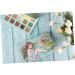FOYTOKI 1pc 15 Makeup Accessories Cosmetic Pallet Compact Female Green - Buy Online on SooperMarket.com