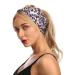 Wiwpar Boho Headbands for Women - Criss Cross Elastic Leopard Twist Hair Wraps | Pack of 2 for Yoga & Outdoor Style 3 - Buy Online on SooperMarket.com