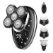 Electric Razor for Men 5 in 1 Wet and Dry Electric LED Shaver Washable Grooming Kits Electric Facial Body Razor Men Beard Rotary Rechargeable Shaving 5in1