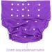 Buy Washable Adult Diapers - Adjustable Cloth Diaper Pants for Incontinence Care | Breathable & Reusable Purple Diapers - Buy Online on SooperMarket.com