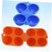 GLEAVI 6 Pcs Eggs 2 Grids Egg Case for Bbq Snap Lock Egg Holder for Fishing Barbecue Storage Box Travel As Shownx3pcs Mx3pcs - Buy Online on SooperMarket.com
