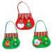 KOMBIUDA Santa Pants Treat Bags 3pcs Christmas Bag Candy Bags Goodie Bag Christmas Candy Bag Cloth Bags Holiday Bag