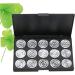 PLAFOPE 15 Empty Eyeshadow Palette Estuche De Maquillaje Empty Makeup Empty Eyeshadow Case Eye Shadow Silver - Buy Online on SooperMarket.com
