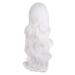 MapofBeauty Charming Women's Long Curly Full Hair Wig 28/70cm - White - Buy Online on SooperMarket.com