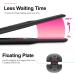 Terviiix Pencil Flat Iron - Mini Hair Straightener for Short Hair, Beard, Pixie Cut - Ceramic Tourmaline, Dual Voltage, Adjustable Temperature - Pink - Buy Online on SooperMarket.com