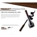 Go Ho Matte Black Gel Eyeliner - Water-proof, Smudge-proof, Long Lasting Cream Eyeliner with Brush - 1Black - Buy Online on SooperMarket.com