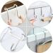 Hemoton 3pcs Wall Hangers for Clothes Cabinet Hook Over The Door Hanging Hooks Perforated Door Hat 7.5X6.5CM Silver - Buy Online on SooperMarket.com