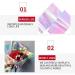 Rainbow Glossy Clear Film Roll for Resin Fillers | Iridescent Cellophane Wrap for Resin Crafts & Jewelry Making | Blue Color - Buy Online on SooperMarket.com
