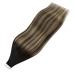 Youngsee Real Hair Tape Extensions - Balayage Ombre #1B/4/27 55cm 50g 20pcs - Smooth Remy Real Hair - Buy Online on SooperMarket.com