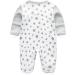 MAMIMAKA Cotton Baby Rompers Pajamas 9-12 Months - Grey | Long Sleeve Footed Bodysuits for Boys and Girls - Buy Online on SooperMarket.com
