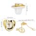 Stylish Toddler Pacifier - Portable Silicone with Elegant Rhinestone (E) | Safe & Fashionable - Buy Online on SooperMarket.com