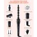 5 in 1 Curling Iron Wand Set Ohuhu Upgrade Curling Wand 5Pcs 0.35 to 1.25 Inch Interchangeable Ceramic Barrel Heat Protective Glove Dual Voltage Hair Crimper for All Hair Type Black - Buy Online on SooperMarket.com