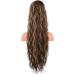 19.68 Inch Ponytail Extension Human Hair Ponytail Wave Drawstring Pony Hair Extension Synthetic Pony Tail Hair Pieces for Women Long Wavy Soft Natural Pony Tails Extensions Brown - Buy Online on SooperMarket.com