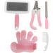 Small Pet Grooming Set Deep Cleansing Humanized Rabbits Grooming Kit Easy Fast for Small Animal(Large pink) - Buy Online on SooperMarket.com