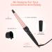 LXMTOU 3 in 1 Tapered Curling Wand Set - 1/2-1 1/4 Inch Ceramic Barrel - Rose Pink - Buy Online on SooperMarket.com