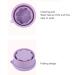 Foldable Silicone Makeup Brush Cleaning Mat & Hanging Drying Net - Compact Efficient Organizer in Purple | Multi-Purpose Beauty Tool for Easy Storage - Buy Online on SooperMarket.com
