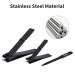 FIXBODY Black Stainless Steel Nail Clipper Set with Nail File - Sharp Fingernail & Toenail Clippers in Leather Case - Perfect Gift for Men and Women (Set of 3) - Buy Online on SooperMarket.com