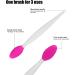 Silicone Nose & Lip Cleansing Brush Set for Blackhead & Exfoliation - Rose Red - Buy Online on SooperMarket.com