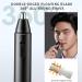Portable Waterproof Ear & Nose Hair Trimmer - 360 Rotating Easy Cleansing Snap-fit Switch | Perfect for Home Grooming (Black - Buy Online on SooperMarket.com