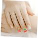 FRCOLOR Pack of 60 Nail Art Accessories Gothic Home Decor Charms Lip Gloss Nail Art Charm Nail Decorations for Nail Art Manual Fruit Slices Fruit Strawberry 3D Cut Cherry Resin Red - Buy Online on SooperMarket.com