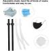 200PCS Adjustable Black & White Face Mask Elastic with Comfortable Ear Hanging Rope - Buy Online on SooperMarket.com