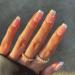Sethexy short square false nails French press on nails 24pcs acrylic nails to stick on for women and girls white pearls