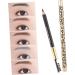 FOYTOKI 2pcs Pencils Leopard Lash Brush Brow Gel Brow Brush Brow Makeup Eyeliner Wooden - Buy Online on SooperMarket.com