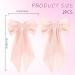 Ruzister 2 Pieces Large Hair Bows for Women Hair Bands Oversized Long Tail Cute Aesthetic Hair Accessories Large Hair Clips for Women Beige/Light Pink - Buy Online on SooperMarket.com