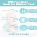Vicloon Baby Fork and Spoon Set - Silicone Self Feeding Utensil for Infant Toddler - Easy Grip Toddler Cutlery Kit - Blue - Buy Online on SooperMarket.com