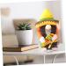 HOMSFOU 4 Pcs 1 Set Hawaiian Doll Summer Beach Party Decoration Nativity Ornaments for Kids Santa Ornament Plush Santa Gnome Cinco De Mayo Party Decorations Cloth Mexico Child Desktop Yellowx2pcs 20x13x9cmx2pcs - Buy Online on SooperMarket.com