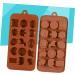 3pcs 15 Fudge Molds Non-Stick Mold Cartoon Animal Mold Silicone Mold Fondant Molds Bakeware Silicone Candy Mold Silicone Baking Molds Candy Molds Biscuits Cake Chocolate Candies mediumx3pcs Coffeex3pcs - Buy Online on SooperMarket.com