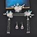 OSALADI 1 Set Hairpin Earring Set Flower Tassel Hairpins Dangle Earrings Flower Pearl Side Comb Dangle Rhinestone Earrings Floral Headpiece Flower Tassel Hair Fork Sweet China Miss Alloy - Buy Online on SooperMarket.com