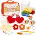 PP OPOUNT Crochet Kit for Beginners, Learn to Crochet 12 PCS Simple Crochet Keychains, Crochet Starter Kit for Adults and Kids with Step-by-Step Instruction and Video Tutorials (Patent Product)