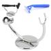 Ankroyu Stainless Steel Razor Holder & Shaving Brush Stand - Universal Safety Support for Razors & Brushes - Buy Online on SooperMarket.com