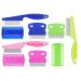 Cat Dog Flea Comb Tsathoggua 9 Pieces Flea Comb For Dogs Cats Flea Stain Remover Comb Flea & Tick Combs for Cats Dogs Flea Comb Set Remove Float Hair Tear Marks Lice