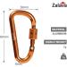 Zalava 6pcs 2D-Clip Locking Carabiner Keychain Clips in 6 Colors - Buy Online on SooperMarket.com