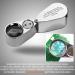 KINGMAS 40x Jeweller Loupe Folding Magnifying Jewelry Eye Magnifier With LED Light Illuminated (LED Currency Detecting/Jewlers Identifying Type Lupe) - Buy Online on SooperMarket.com