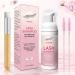 Lash Shampoo Kit for Eyelash Extensions | 2 fl.oz Eyelash Cleaner Foam | Salon & Home Use | Peach - International Shipping Available - Buy Online on SooperMarket.com