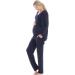 Herzmutter Maternity Homewear Set - 3 Piece Nursing Pyjamas - Pregnancy Wellness Set - XL Dark Blue - Buy Online on SooperMarket.com