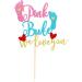Arthsdite 1Pc Pink or Blue We Love You Cake Topper with Footprint Gender Reveal Cake Decorations for Baby Shower Gender Reveal Theme Kids Boys Girls Birthday Party Decoration Supplies Pink Or Bule Cake Topper - Buy Online on SooperMarket.com