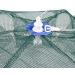 Goture Portable Folded Fishing Net with 12 Holes and 100 Feet Rope - Ideal for Catching Fish, Shrimp, Minnows, Crayfish, and Crabs - Buy Online on SooperMarket.com