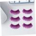 ABOOFAN 6 Pairs Halloween Eyelashes for Women Halloween Makeup Eyelashes False Eyelashes Natural Look Tinsel Eyelashes Shining False Lashes Lash Extension Kit Extend Purple 3d Slender - Buy Online on SooperMarket.com