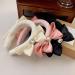 JSGHGDF Sweet Ballet Bowknot Plush Headband for Women Girls Furry Princess Hair Hoop Elegant Hair Styling Tool Pink - Buy Online on SooperMarket.com
