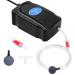 Flintronic aquarium air pump quiet oxygen pump with check valve air pumps kit with silicone hose air stone and T-connector mini aqua rental air pump for 5-300l Fish tank #2 3W single hole black
