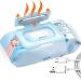 LITM Baby Wipe Warmer, USB Baby Wet Wipes Dispenser, Portable Wipe Warmer, 10 Mins Quickly Top Heater (Blue)