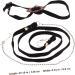 FOMIYES Turtle Leash Turtle Toys for Aquatic Turtles Turtle Harness Strap Small Pets Training Animals Harness Strap Live Turtle Tortoise Chest Collar Rope Leather Accessories Outdoor 120X0.8X0.2cm Black - Buy Online on SooperMarket.com