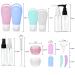 16-Piece Silicone Travel Bottles Set | TSA-Approved Leak-Proof Travel Containers for Shampoo Lotion & Shower Gel - Buy Online on SooperMarket.com