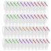50Pack Travel Plastic Clear Keychain Bottles 50ml/2oz Portable Leakproof Squeeze Small Bottles With Flip Cap Refillable Empty Containers for Lotion Soap Toiletry 50 Pack($0.89/count)